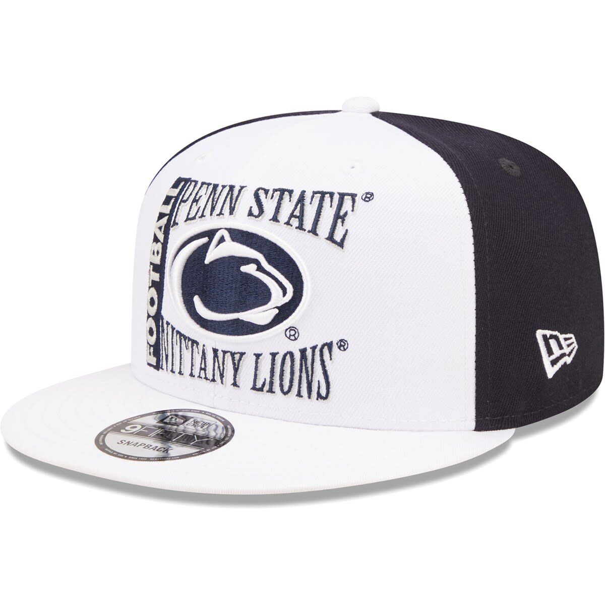 NCAA White/Navy Penn State Nittany Lions Retro Sport 9FIFTY Snapback Hat