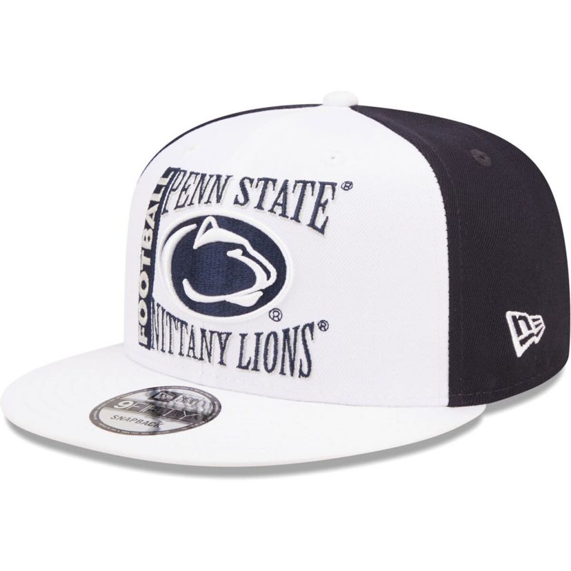 NCAA White/Navy Penn State Nittany Lions Retro Sport 9FIFTY Snapback Hat