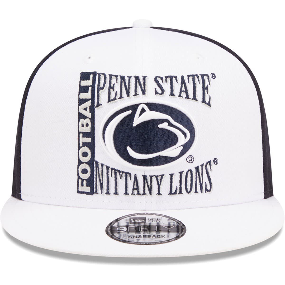 NCAA White/Navy Penn State Nittany Lions Retro Sport 9FIFTY Snapback Hat