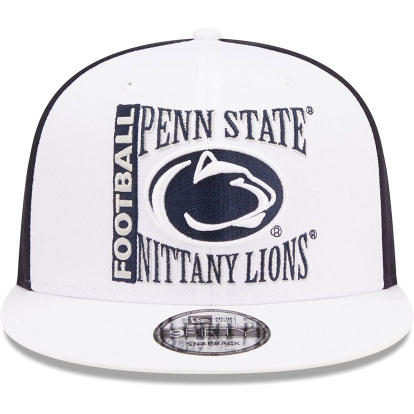 NCAA White/Navy Penn State Nittany Lions Retro Sport 9FIFTY Snapback Hat