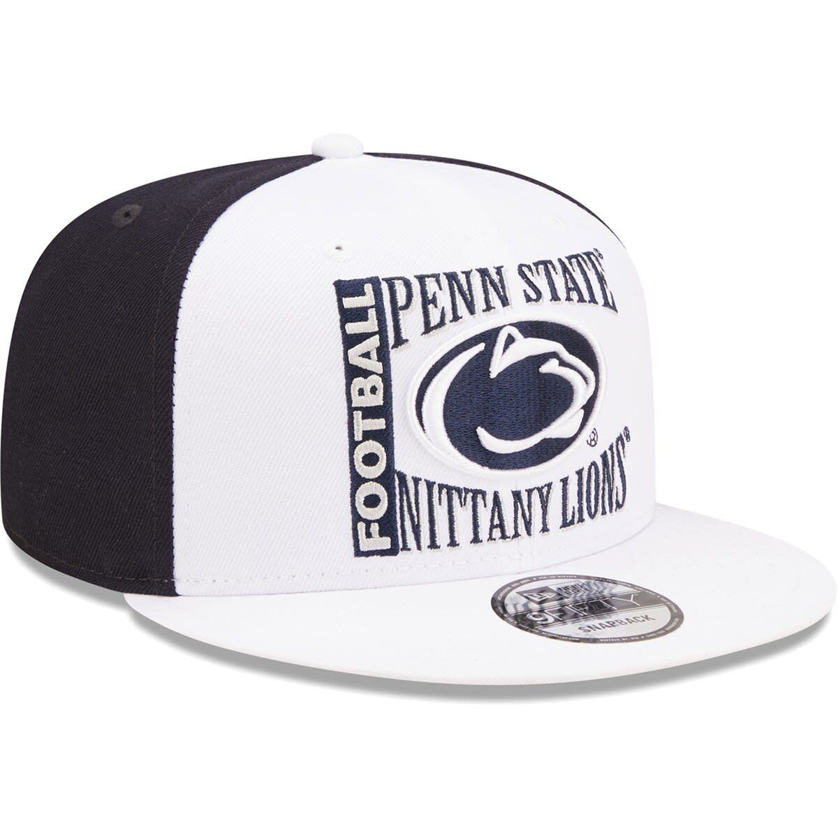 NCAA White/Navy Penn State Nittany Lions Retro Sport 9FIFTY Snapback Hat