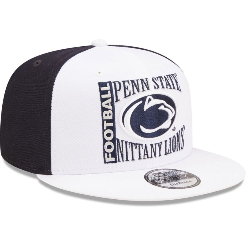NCAA White/Navy Penn State Nittany Lions Retro Sport 9FIFTY Snapback Hat