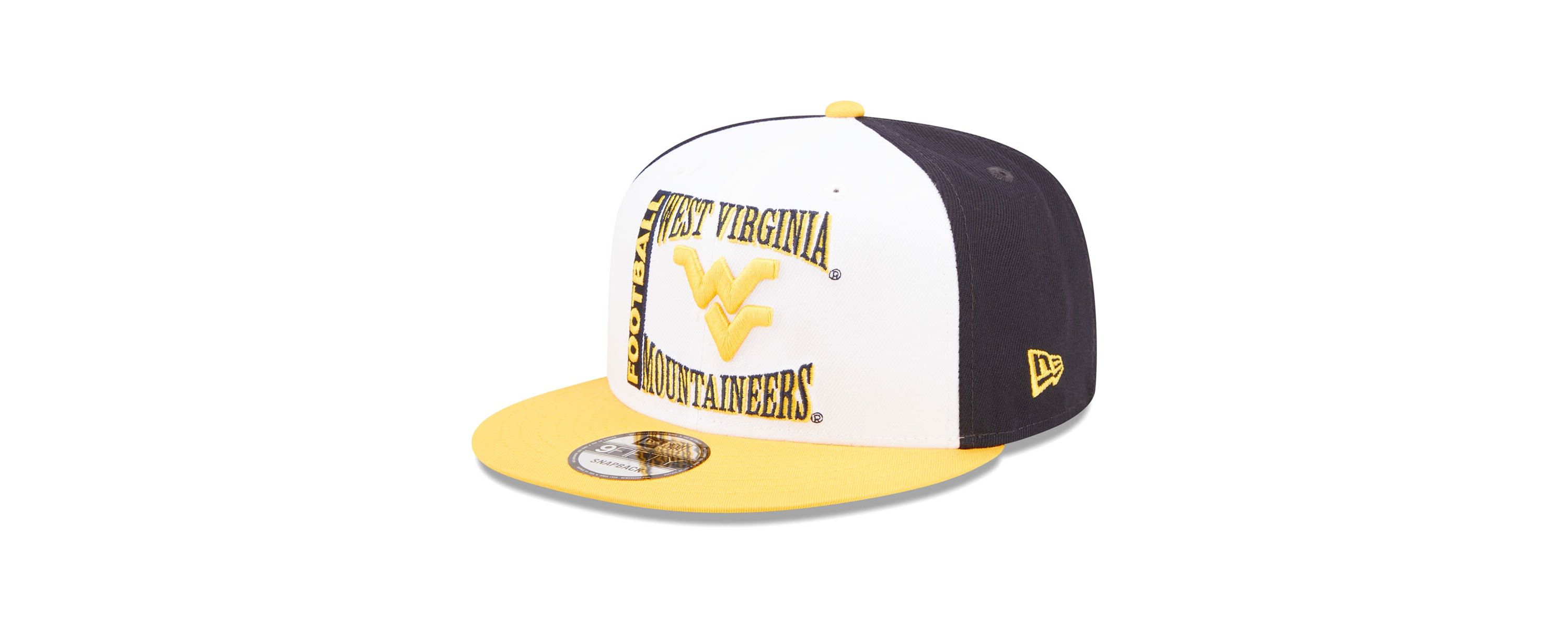 NCAA White/Navy West Virginia Mountaineers Retro Sport 9FIFTY Snapback Hat