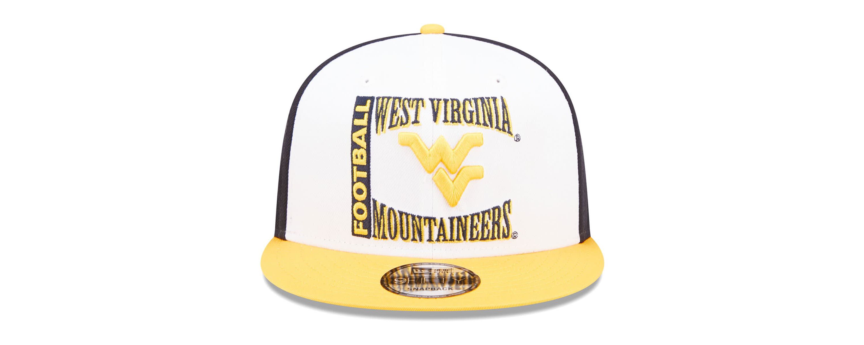 NCAA White/Navy West Virginia Mountaineers Retro Sport 9FIFTY Snapback Hat