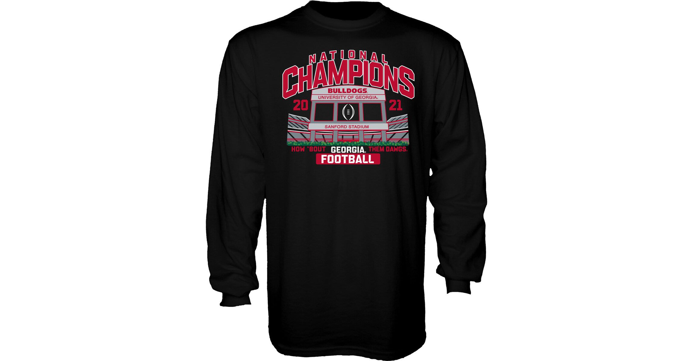 NCAA Georgia Bulldogs NCAA Football Playoff 2021 National s Stadium Schedule Long Sleeve T-Shirt
