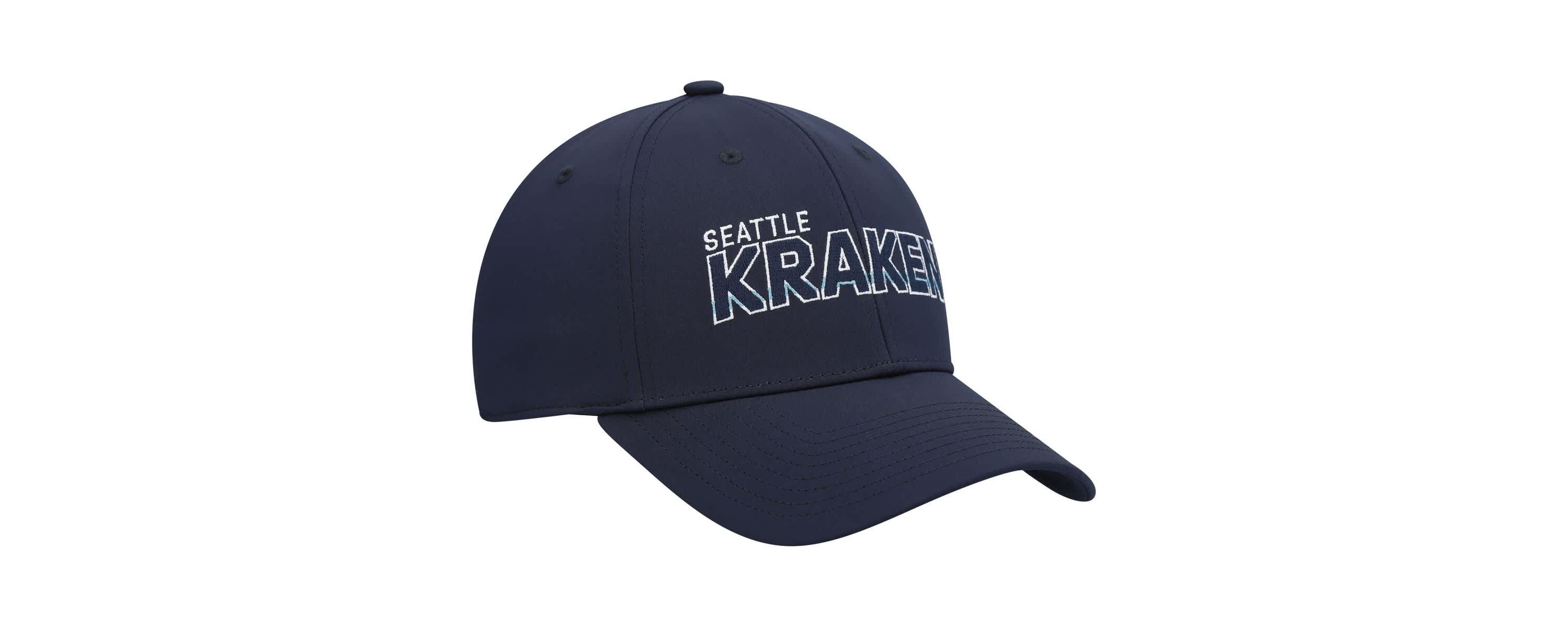 NHL Deep Sea Seattle Kraken Team Bar Flex Hat