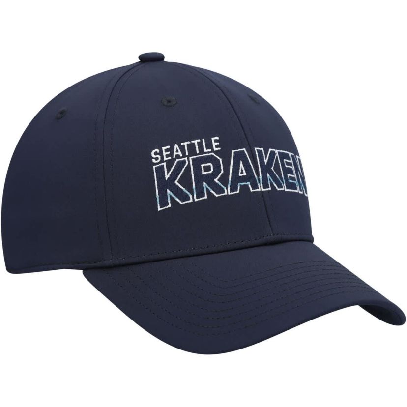 NHL Deep Sea Seattle Kraken Team Bar Flex Hat