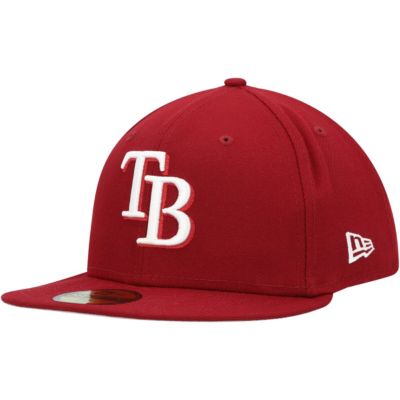 New Era Men's MLB Tampa Bay Rays Logo 59FIFTY Fitted Hat