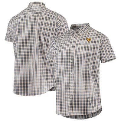 Columbia Men's NCAA West Virginia Mountaineers Rapid Rivers Logo Button-Down Shirt -  32041554693903