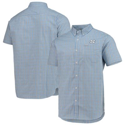 Columbia Men's NCAA Carolina North Carolina Tar Heels Rapid Rivers Logo Button-Down Shirt -  32041554693905