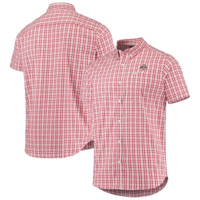 Columbia Men's NCAA Ohio State Buckeyes Rapid Rivers Logo Button-Down Shirt -  32041554693918