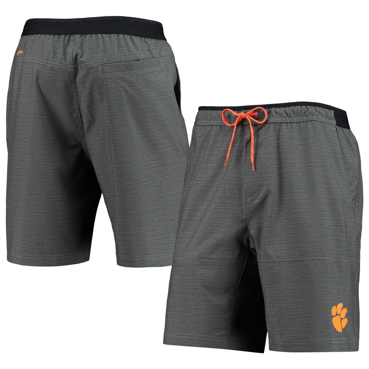 NCAA Heathered Clemson Tigers Twisted Creek Omni-Shield Shorts