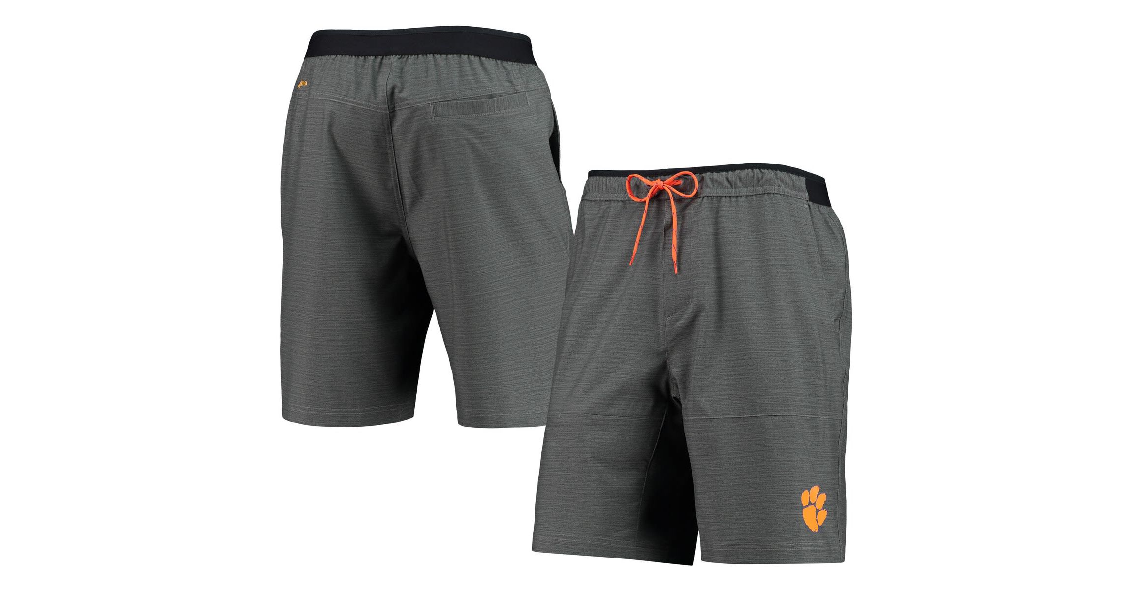 NCAA Heathered Clemson Tigers Twisted Creek Omni-Shield Shorts