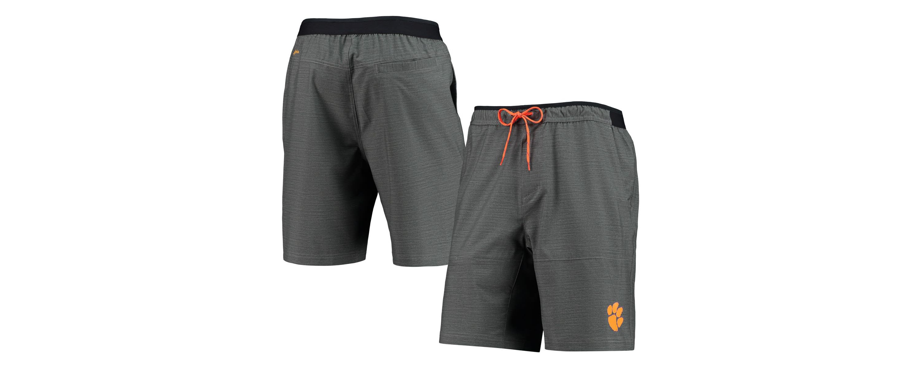 NCAA Heathered Clemson Tigers Twisted Creek Omni-Shield Shorts