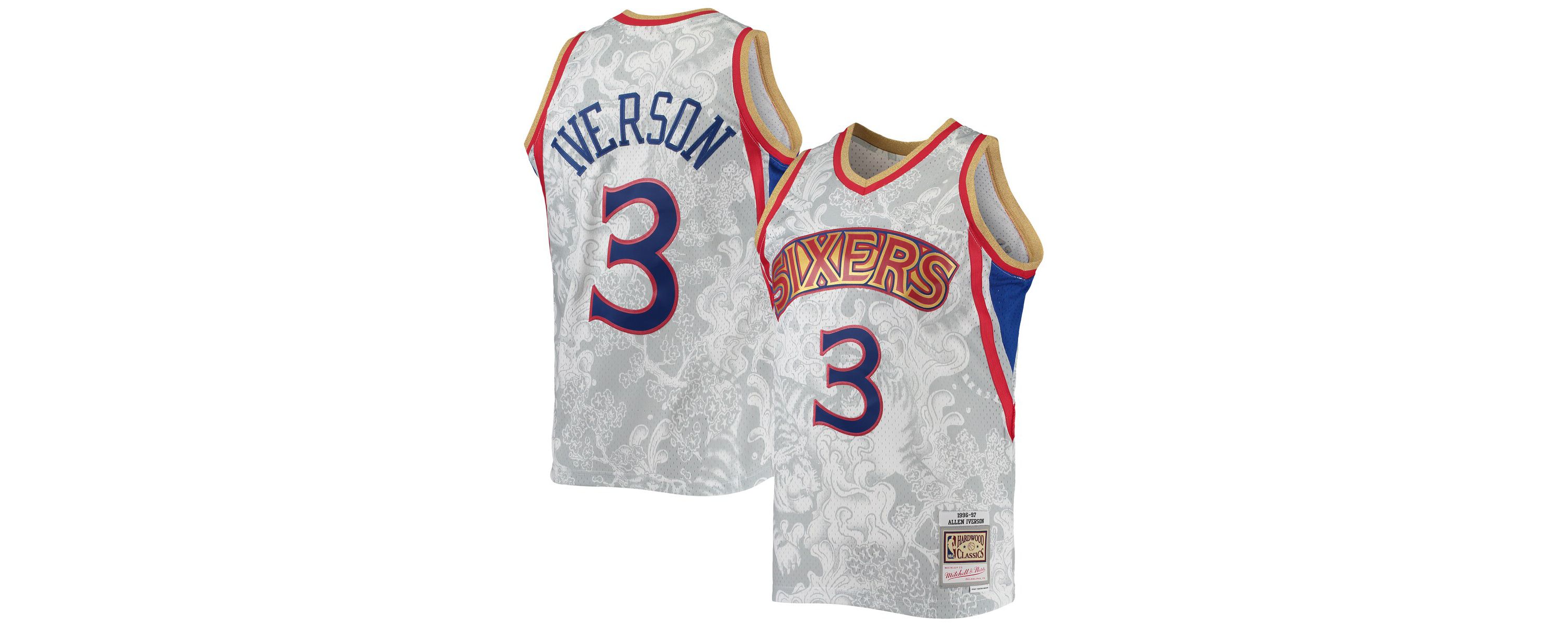 NBA Allen Iverson Philadelphia 76ers Hardwood Classics 1996/97 Lunar New Year Swingman Jersey