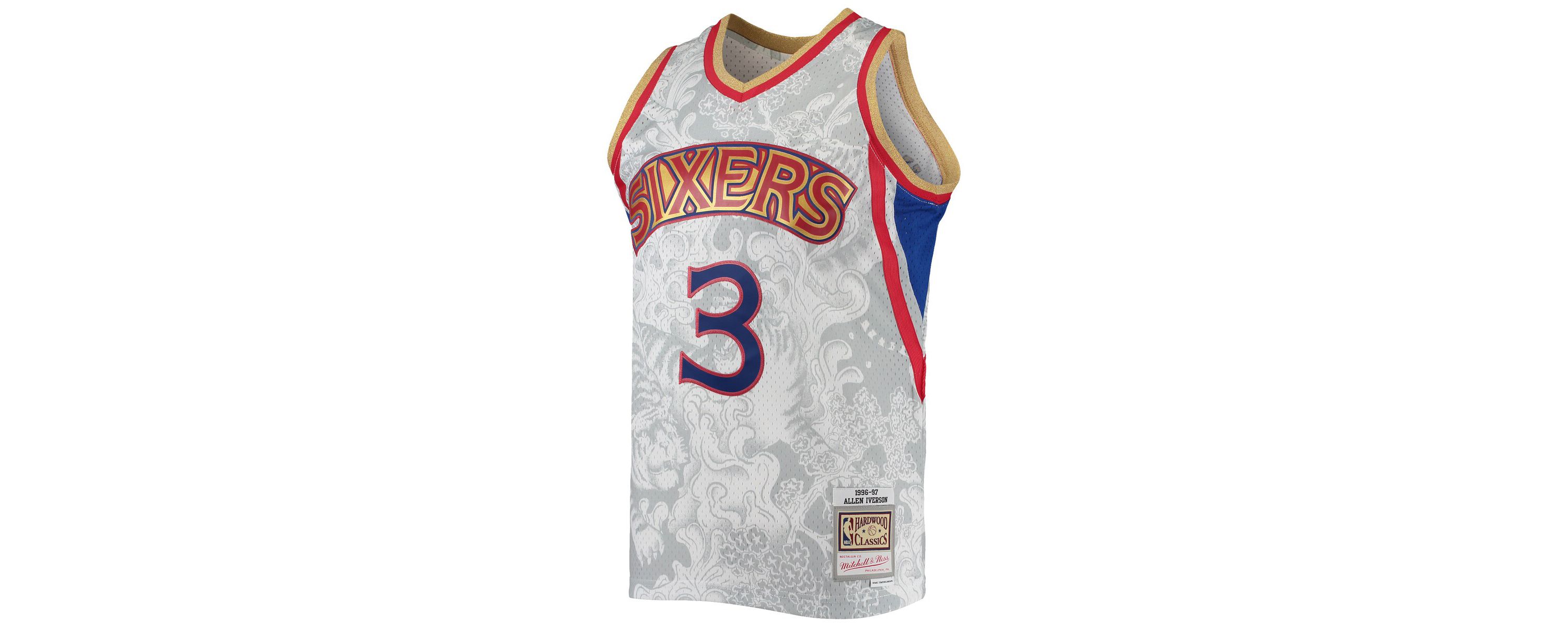 NBA Allen Iverson Philadelphia 76ers Hardwood Classics 1996/97 Lunar New Year Swingman Jersey