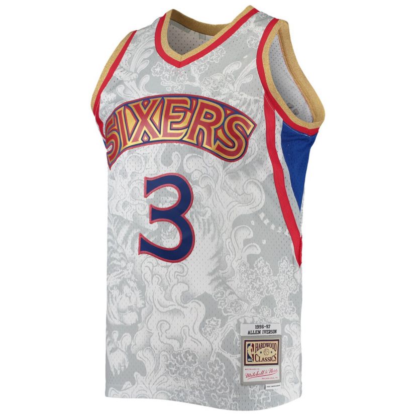 NBA Allen Iverson Philadelphia 76ers Hardwood Classics 1996/97 Lunar New Year Swingman Jersey