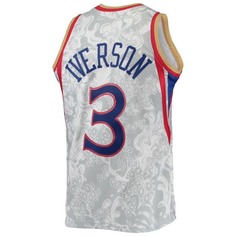 NBA Allen Iverson Philadelphia 76ers Hardwood Classics 1996/97 Lunar New Year Swingman Jersey