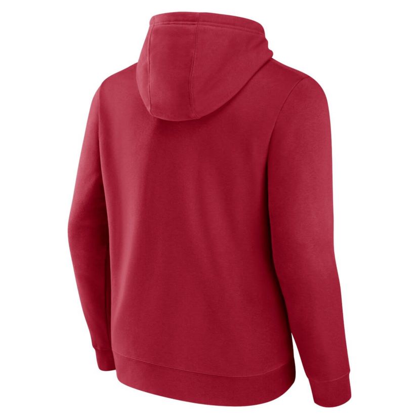 NCAA Fanatics Oklahoma Sooners Arch & Logo Tackle Twill Pullover Hoodie