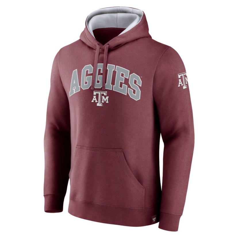 NCAA Fanatics Texas A&M Aggies Arch & Logo Tackle Twill Pullover Hoodie