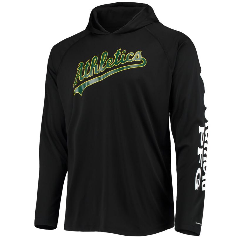 Oakland Athletics MLB Athletics Terminal Tackle Omni-Shade Raglan Pullover Hoodie