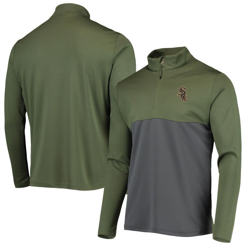 Chicago White Sox MLB Chicago Sox Delta Pursue Quarter-Zip Jacket