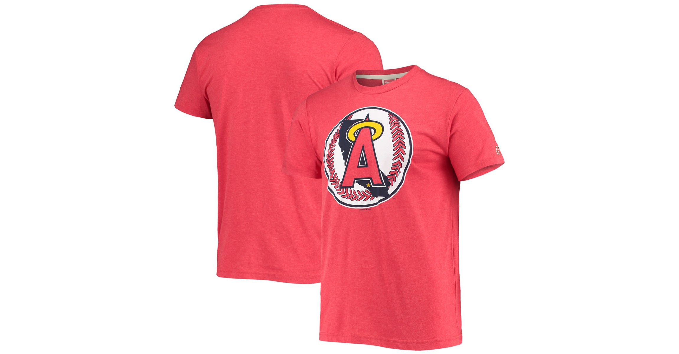 MLB Los Angeles Angels Hand-Drawn Logo Tri-Blend T-Shirt
