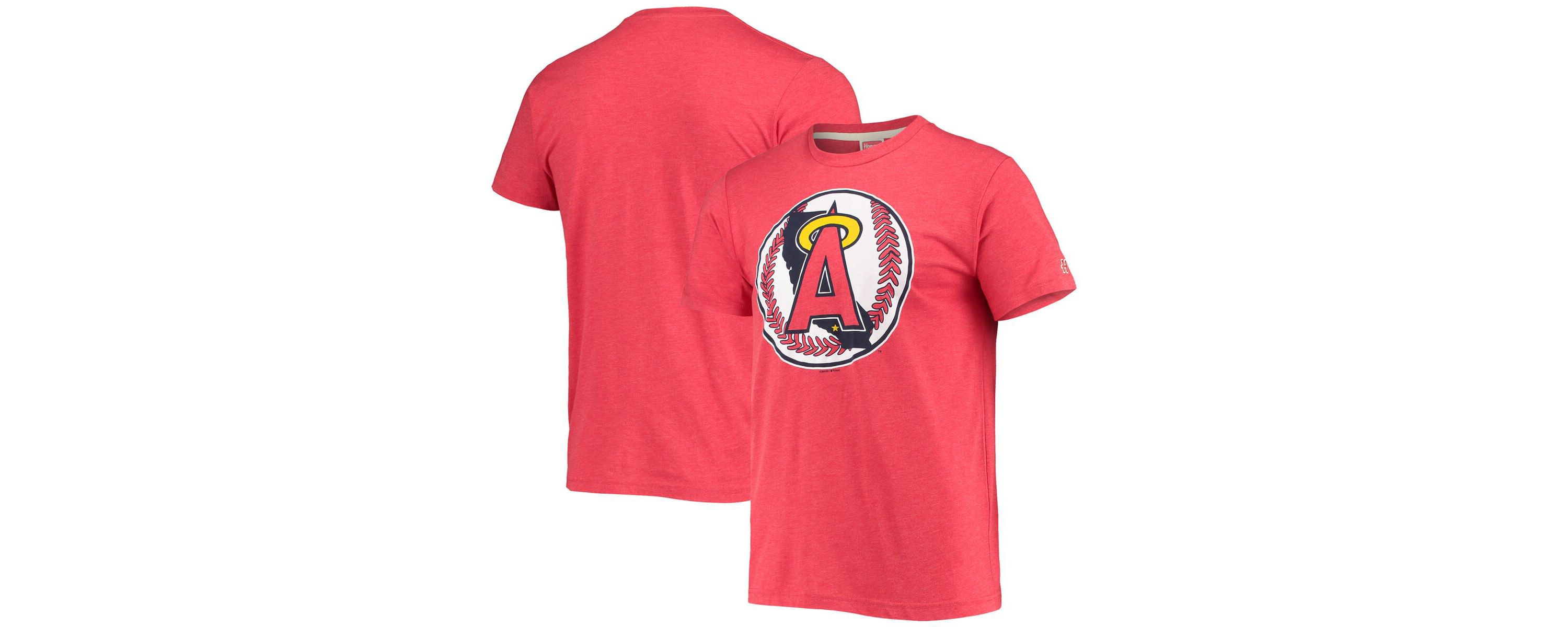 MLB Los Angeles Angels Hand-Drawn Logo Tri-Blend T-Shirt