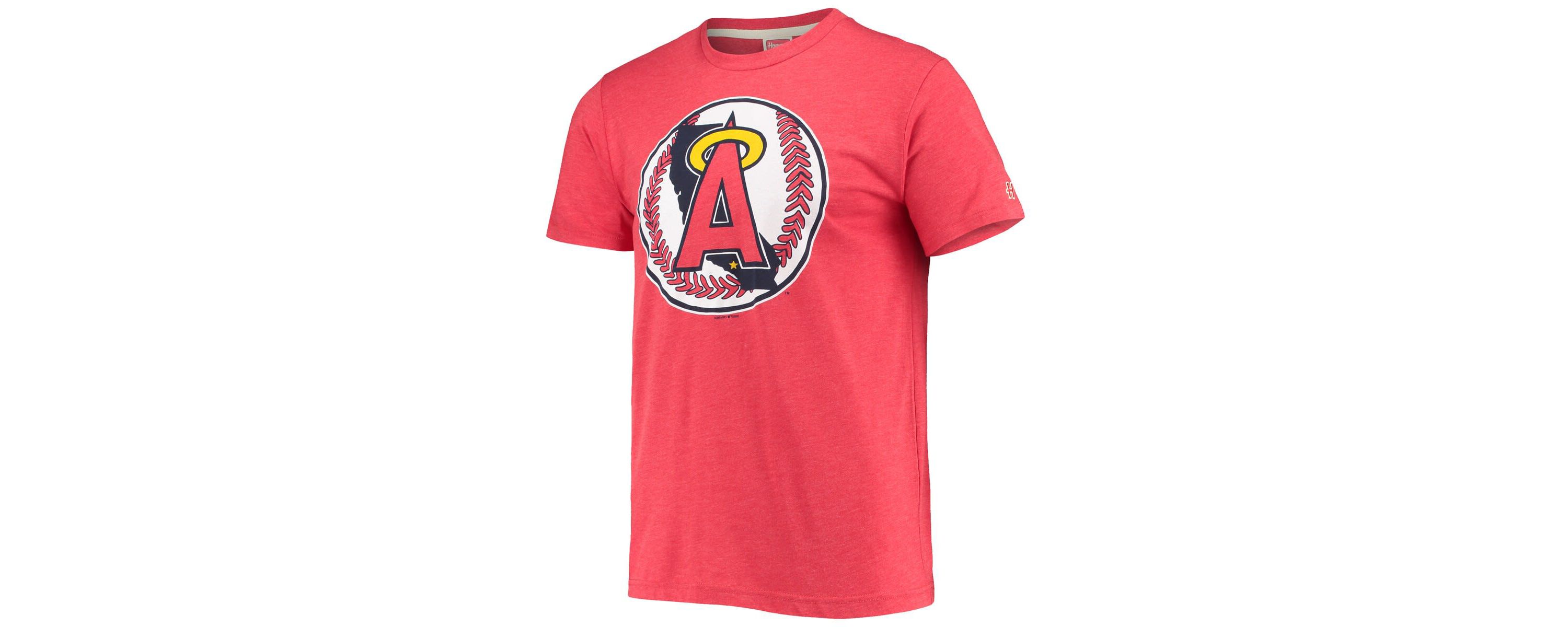 MLB Los Angeles Angels Hand-Drawn Logo Tri-Blend T-Shirt