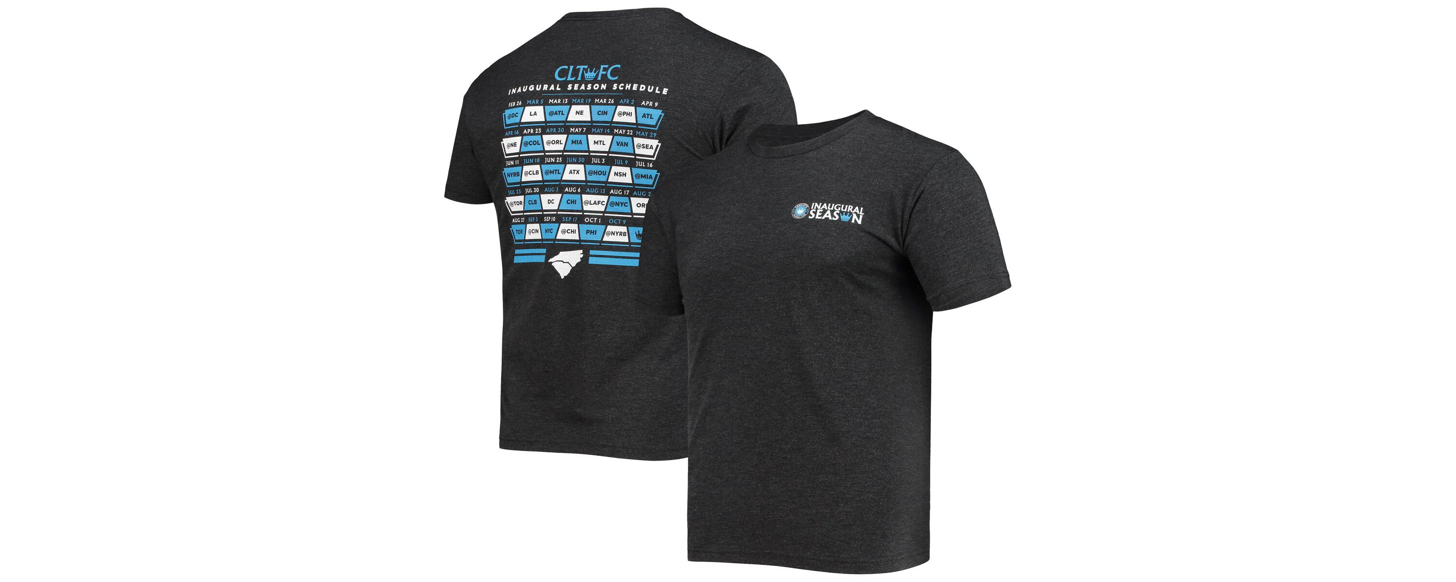 MLS Charlotte FC Inaugural Season Tri-Blend T-Shirt
