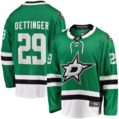 Men's NHL Fanatics Jake Oettinger Kelly Dallas Stars Home Breakaway Player Jersey, Green, 5XL