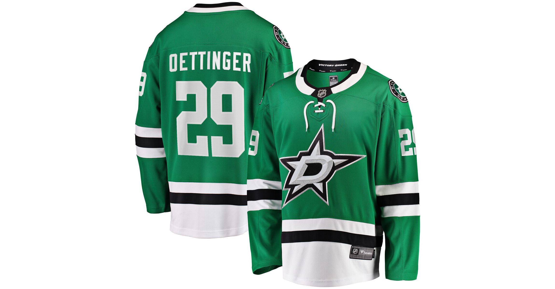NHL Fanatics Jake Oettinger Kelly Dallas Stars Home Breakaway Player Jersey