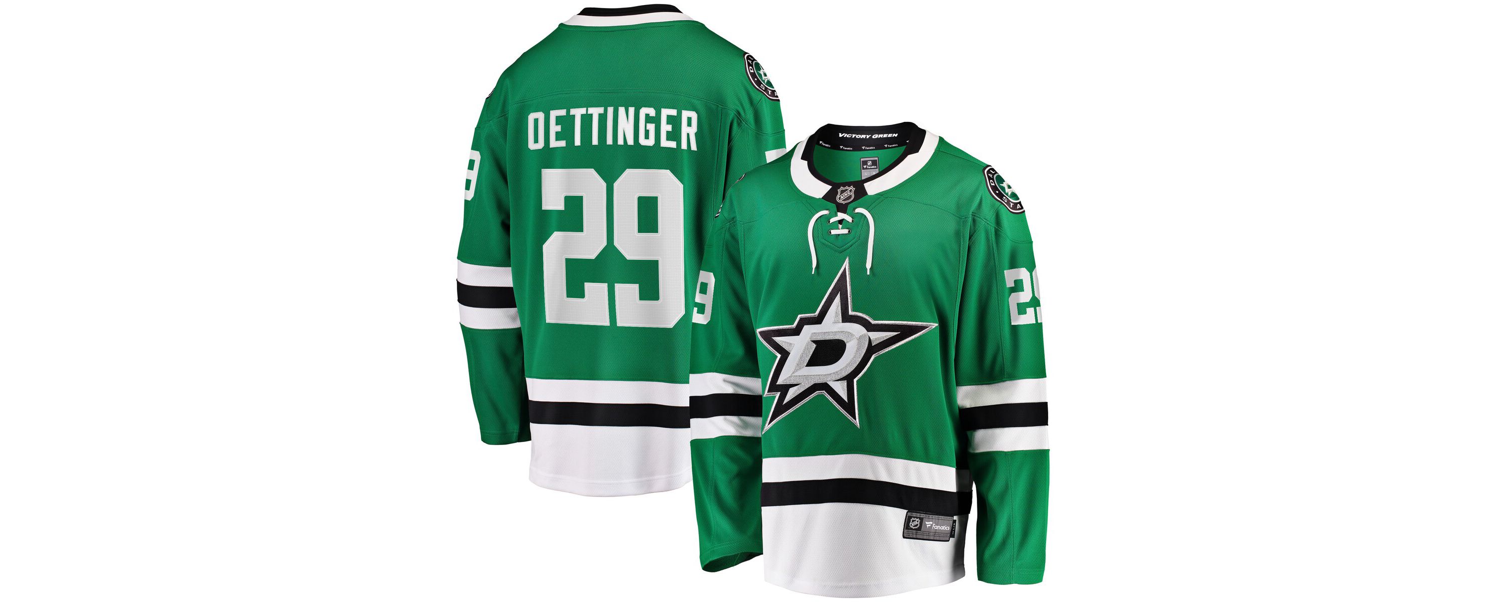 NHL Fanatics Jake Oettinger Kelly Dallas Stars Home Breakaway Player Jersey
