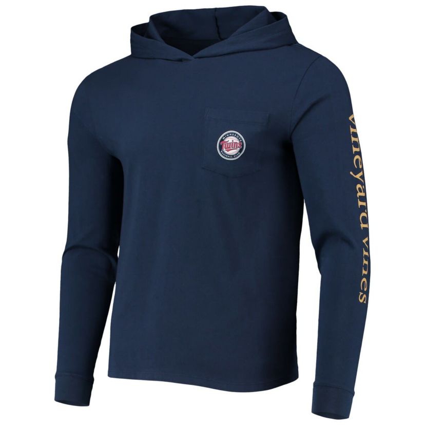 MLB Vineyard Vines Minnesota Twins Long Sleeve Hoodie T-Shirt