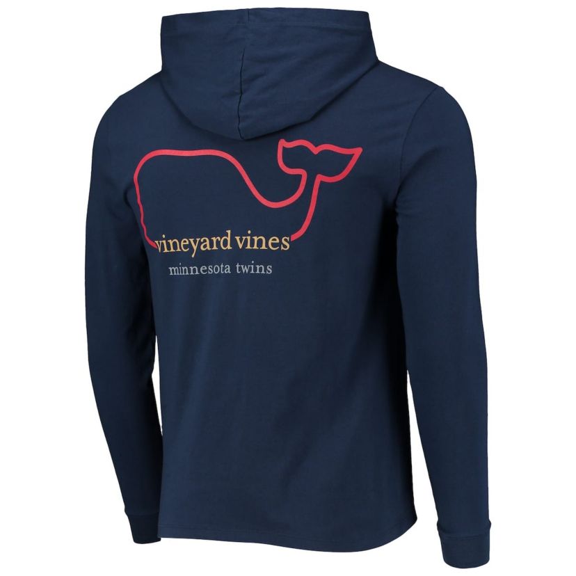 MLB Vineyard Vines Minnesota Twins Long Sleeve Hoodie T-Shirt