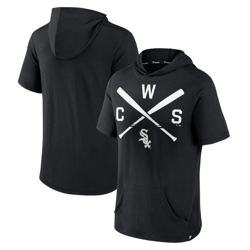 Chicago White Sox MLB Fanatics Chicago Sox Iconic Rebel Short Sleeve Hooded Top