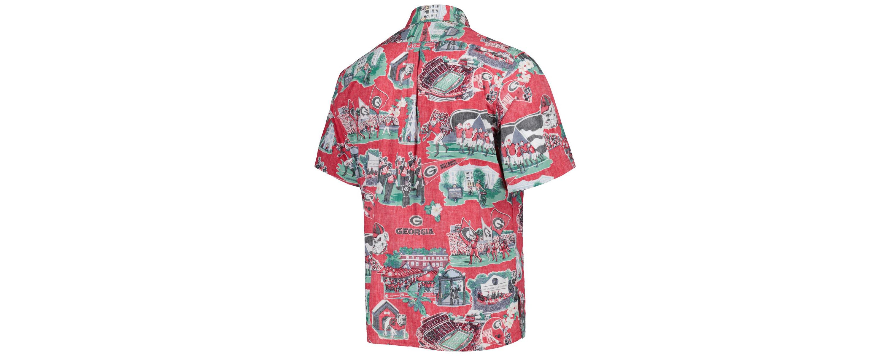 NCAA Georgia Bulldogs Scenic Button-Down Shirt