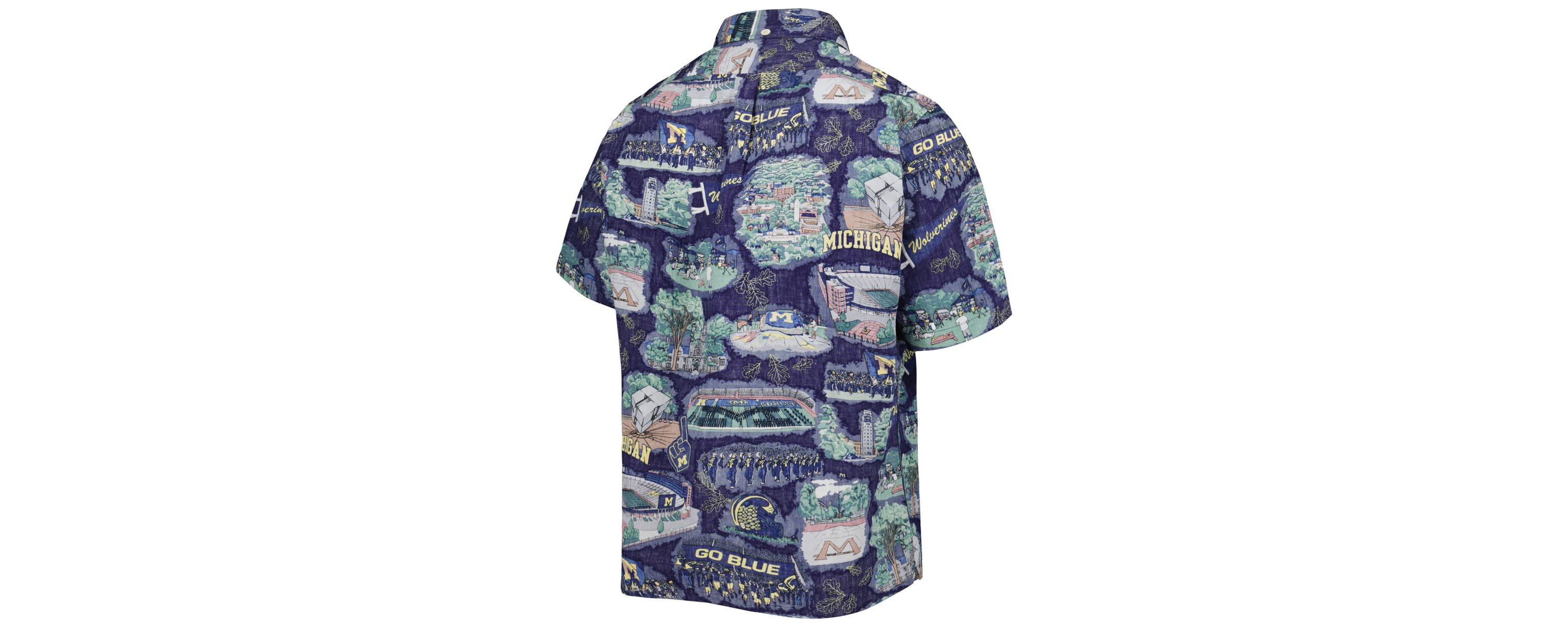 NCAA Michigan Wolverines Scenic Button-Down Shirt