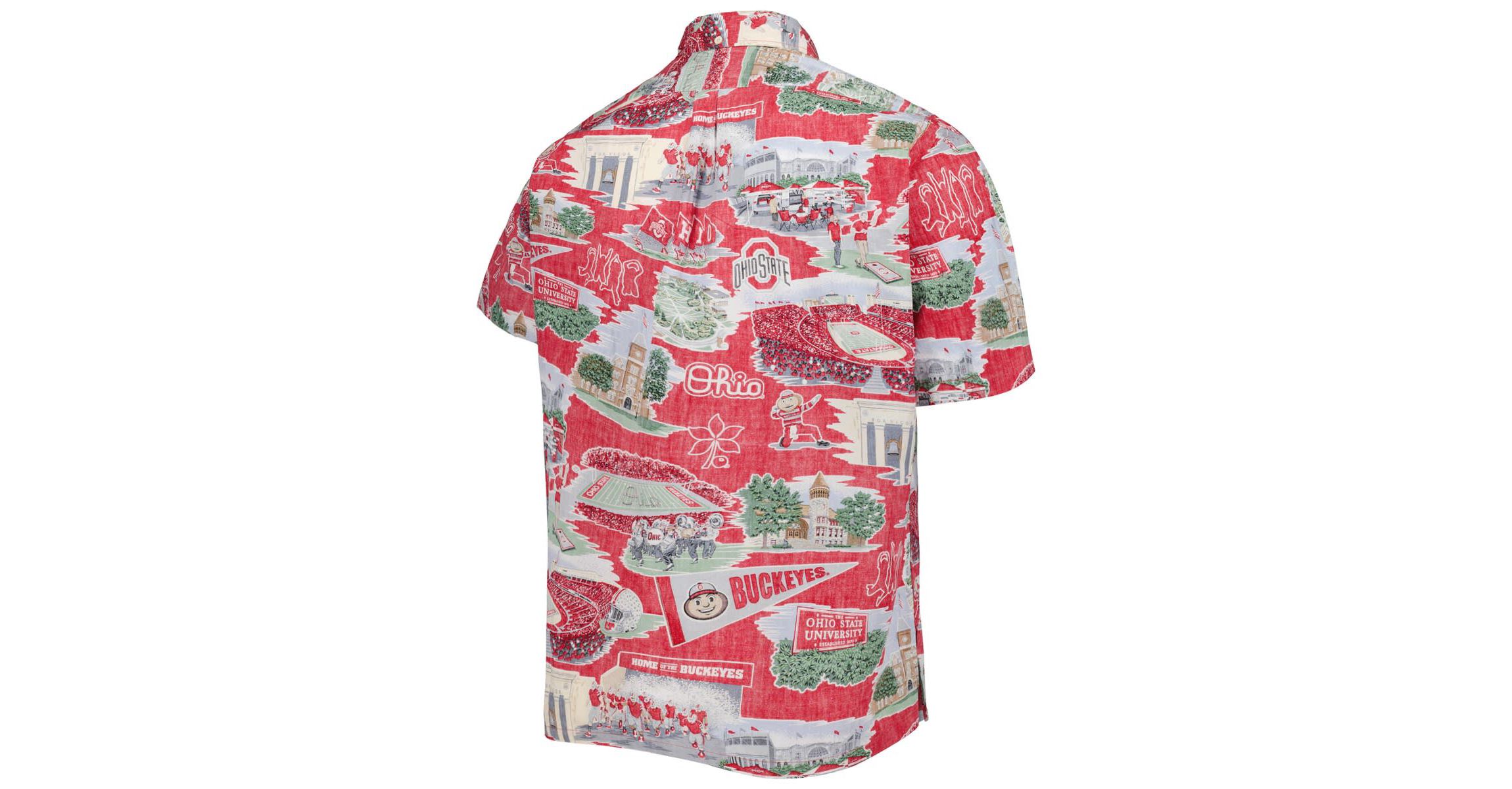NCAA Ohio State Buckeyes Scenic Button-Down Shirt