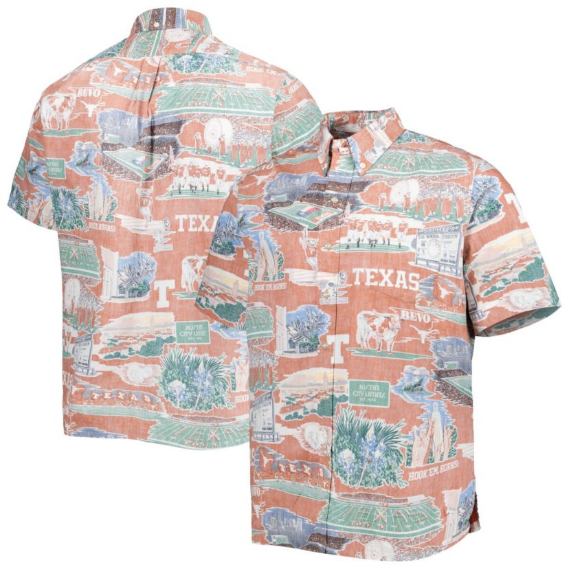 NCAA Texas Texas Longhorns Scenic Button-Down Shirt