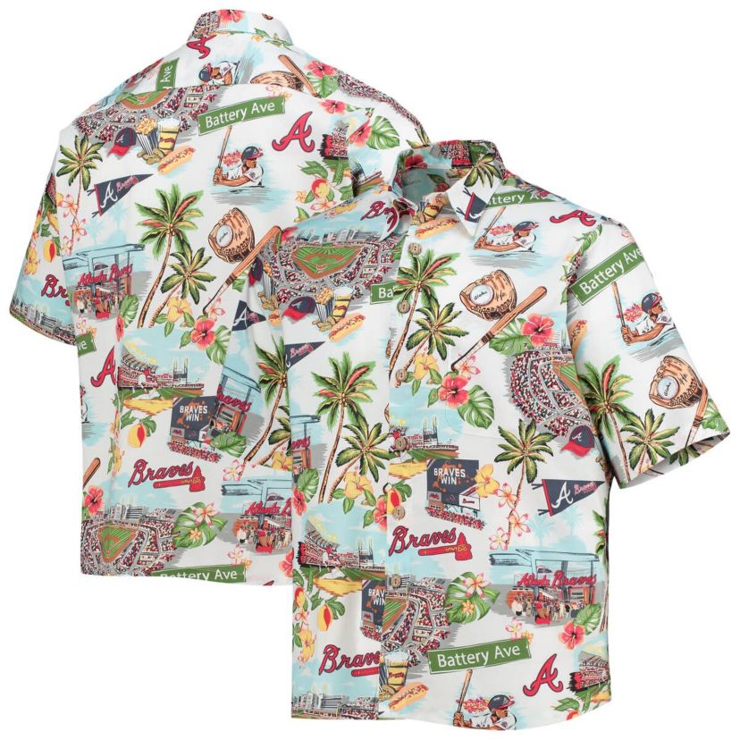 MLB Atlanta Braves Scenic Button-Up Shirt