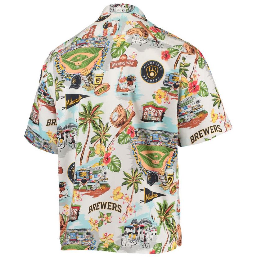 MLB Milwaukee Brewers Scenic Button-Up Shirt