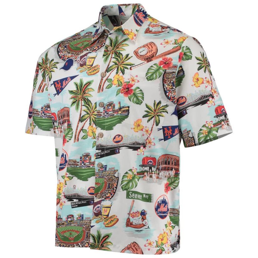 MLB New York Mets Scenic Button-Up Shirt