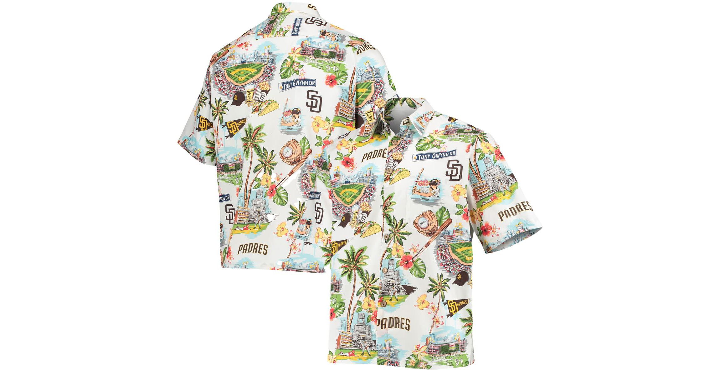 MLB San Diego Padres Scenic Logo Button-Up Shirt