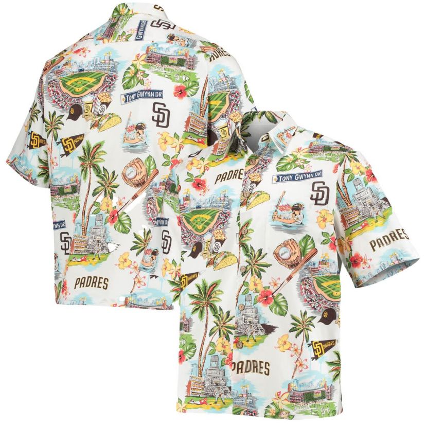 MLB San Diego Padres Scenic Logo Button-Up Shirt