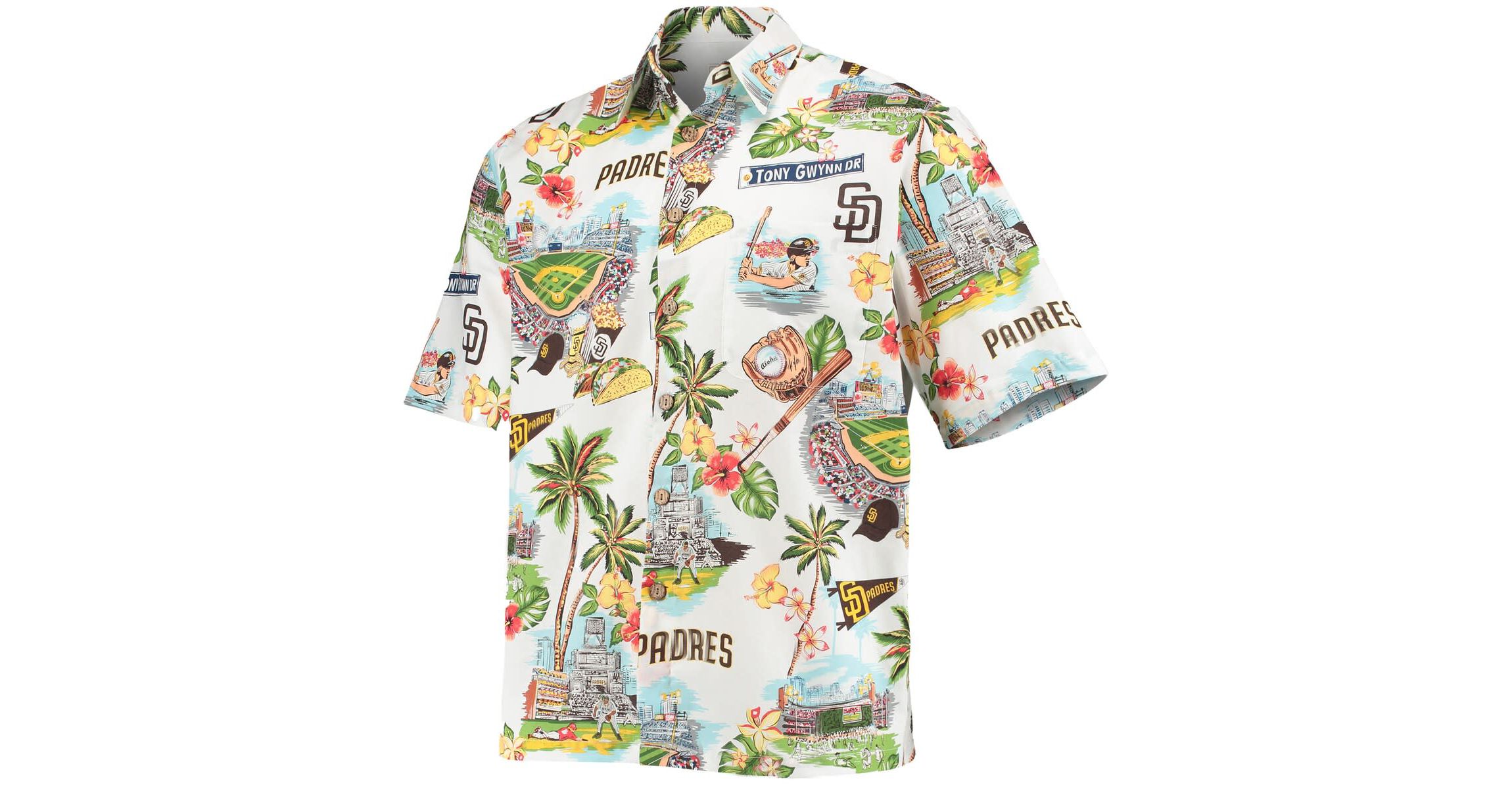 MLB San Diego Padres Scenic Logo Button-Up Shirt