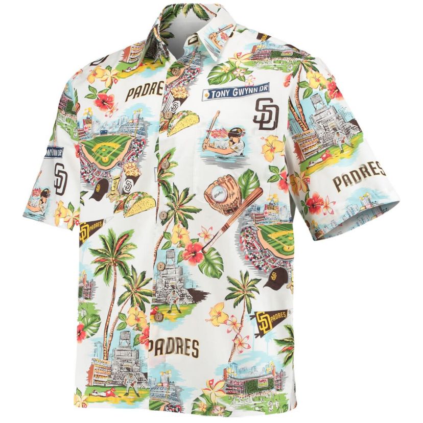 MLB San Diego Padres Scenic Logo Button-Up Shirt