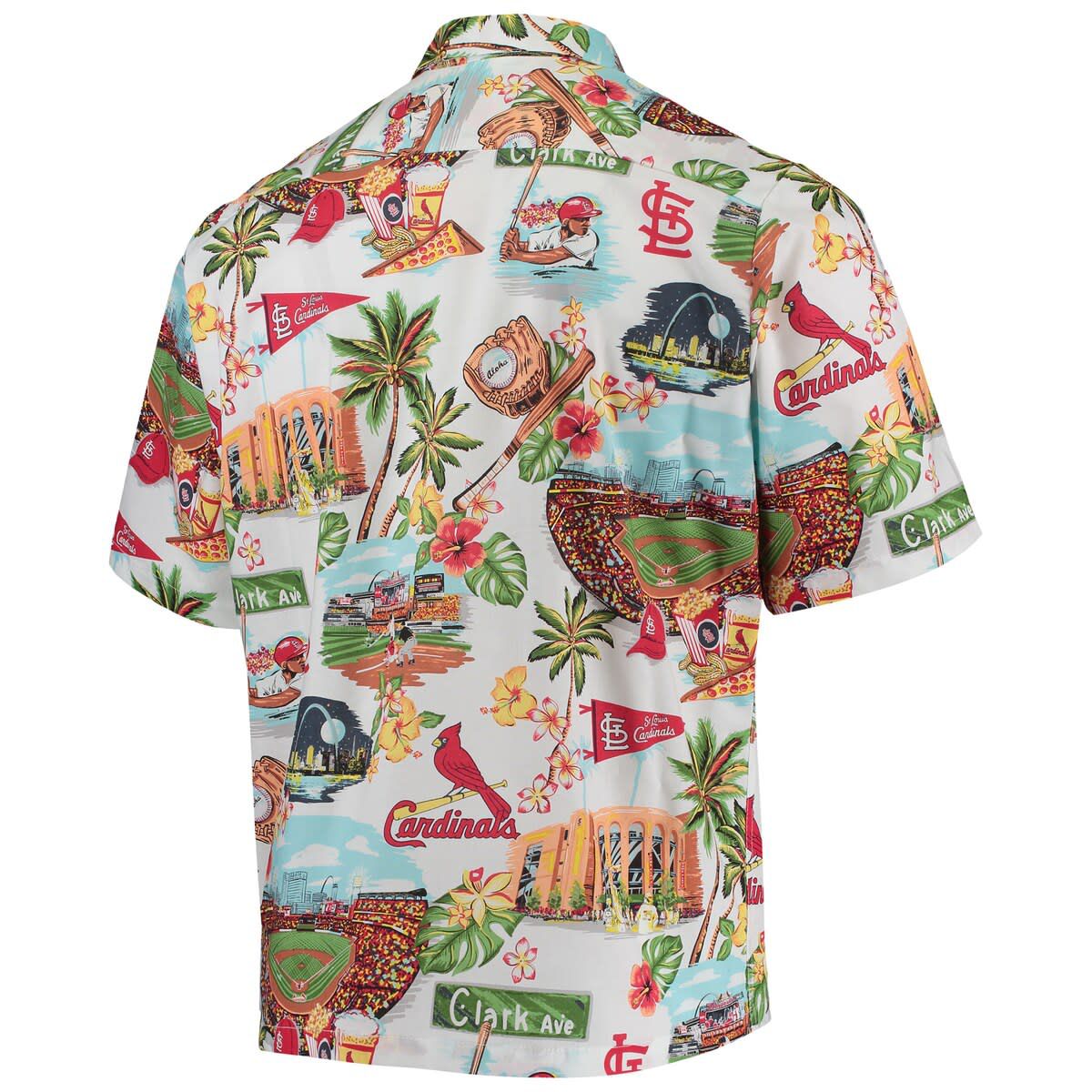 MLB St. Louis Cardinals Logo Scenic Button-Up Shirt