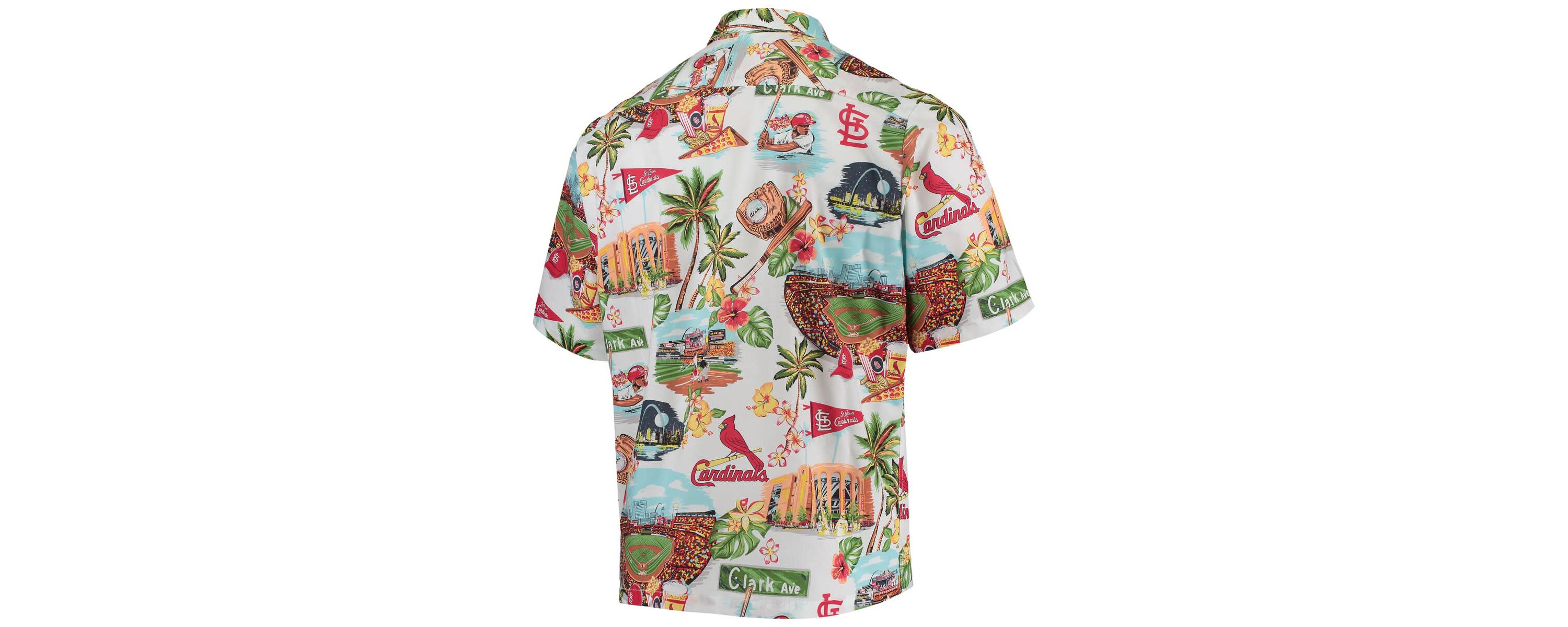 MLB St. Louis Cardinals Logo Scenic Button-Up Shirt