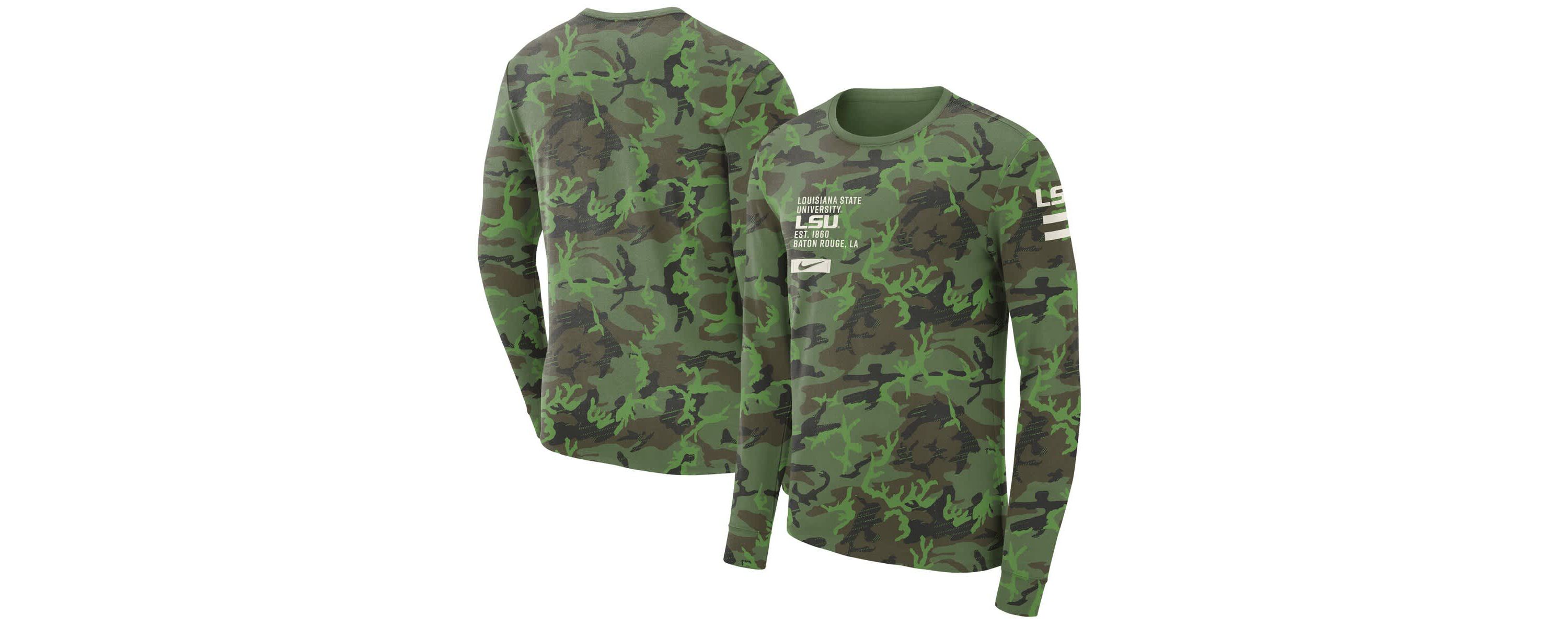 NCAA Nike LSU Tigers Military Long Sleeve T-Shirt